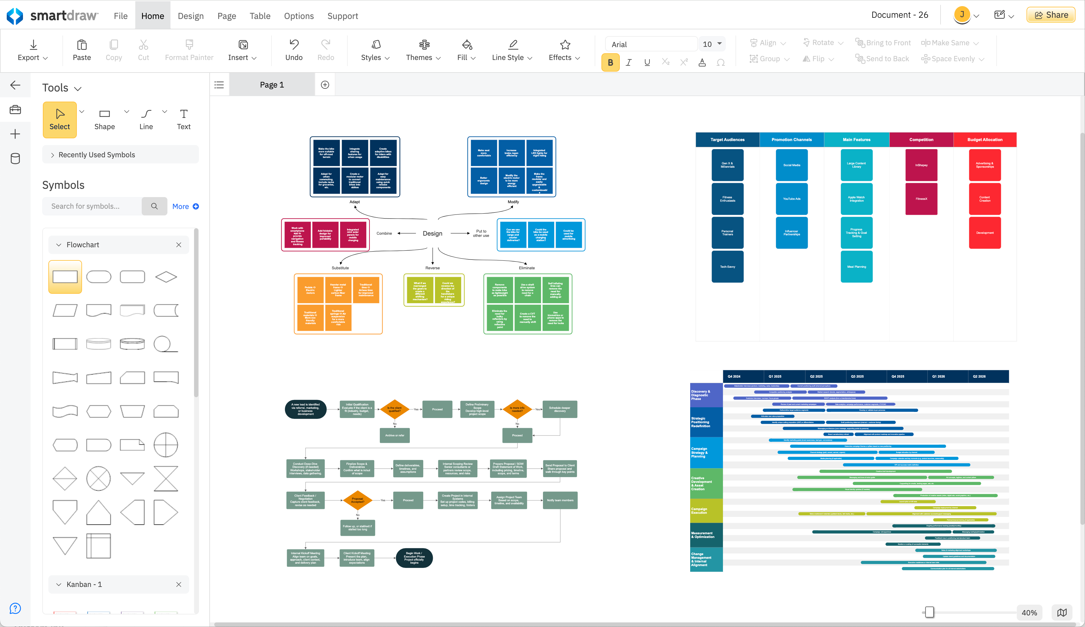 Multiple diagrams