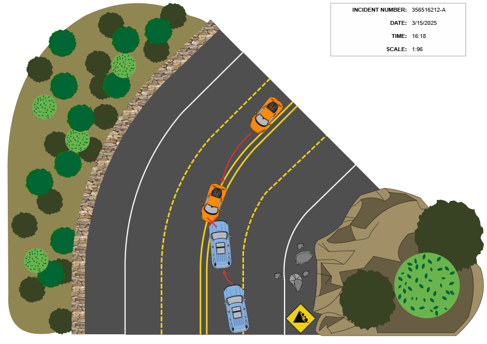 Example Image: Accident Reconstruction Diagram