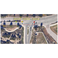 Accident Reconstruction with Google Map - Ladera Blvd