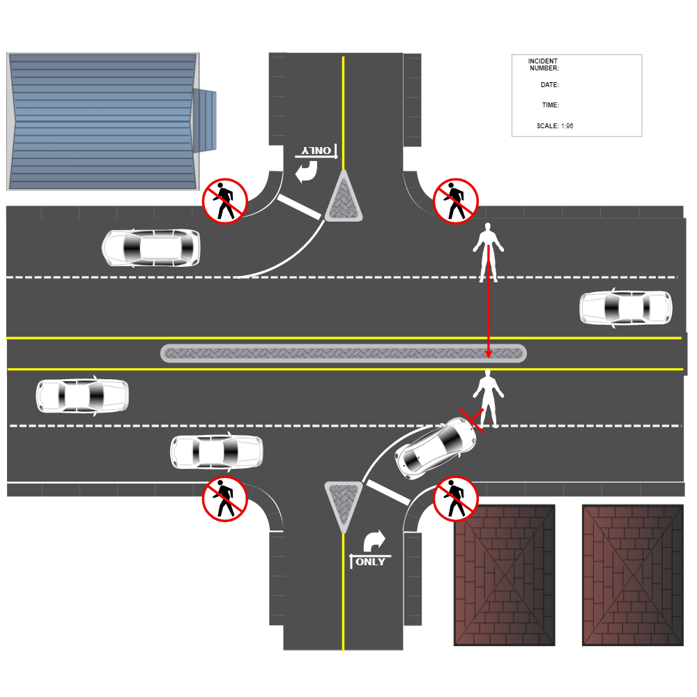 Example Image: Crossing Road Accident Reconstruction