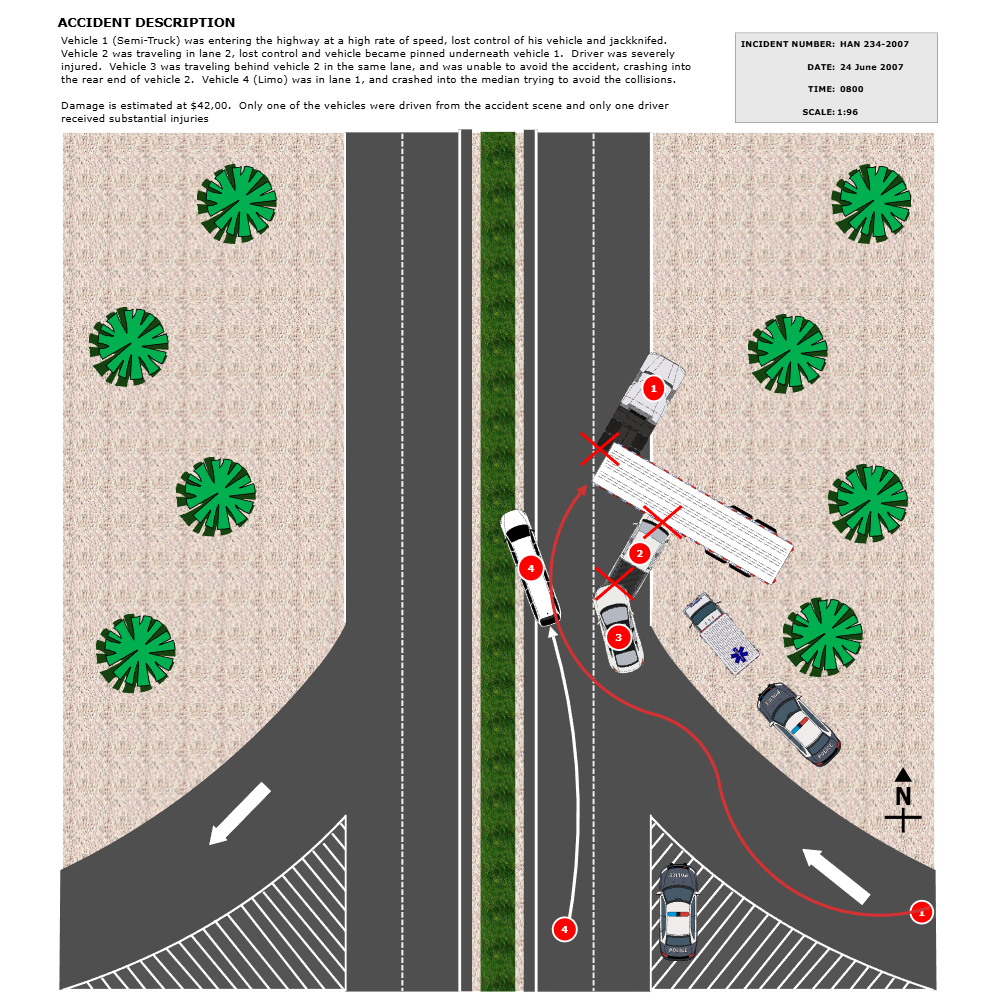 Example Image: Highway Accident Reconstruction