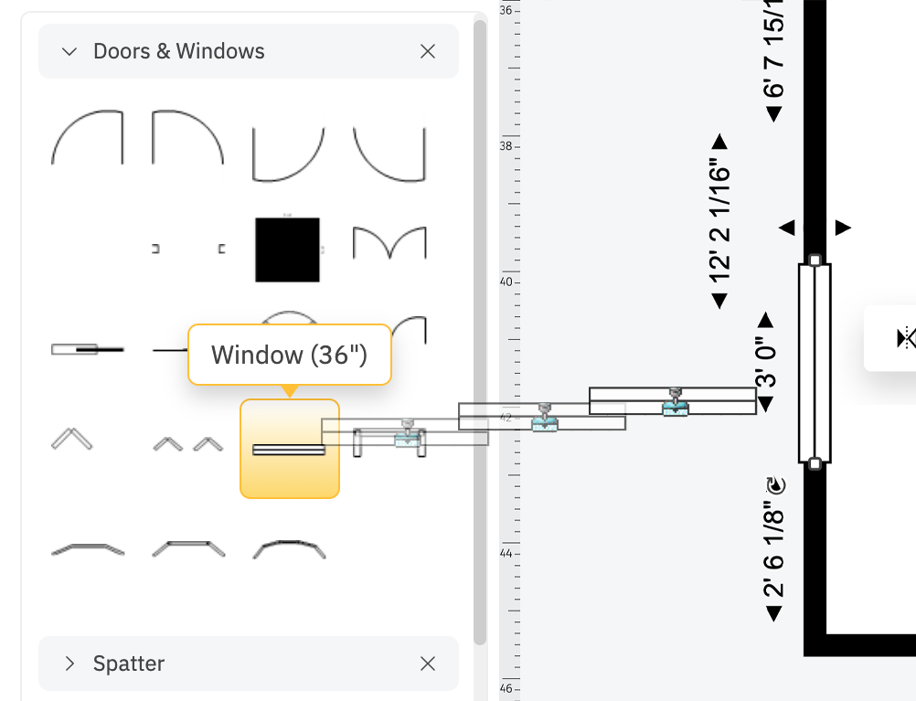 Editing generated floor plan inside SmartDraw