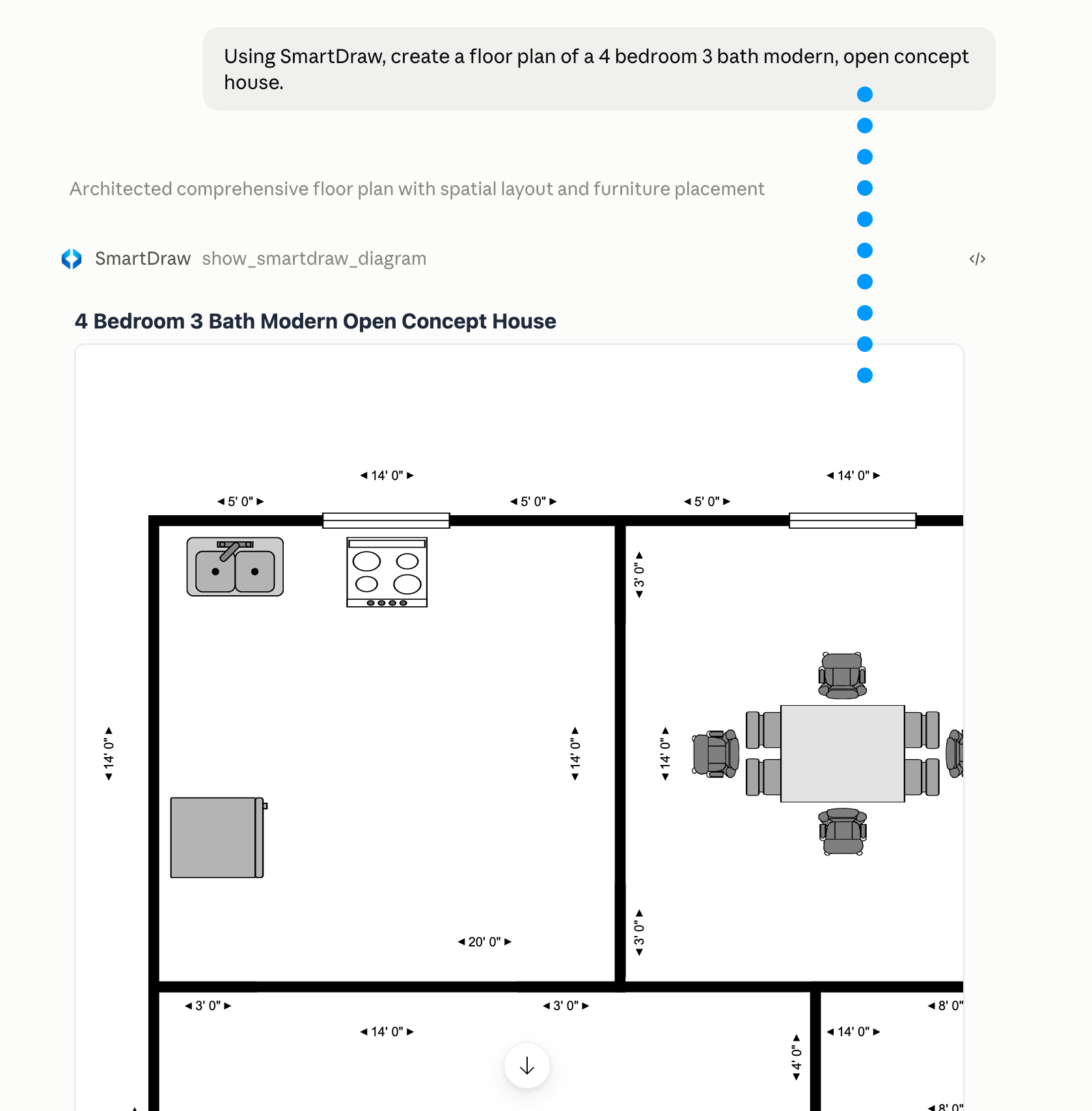 Using natural language to generate floor plan
