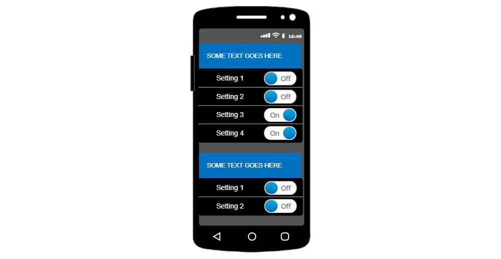 Example Image: Android - Settings