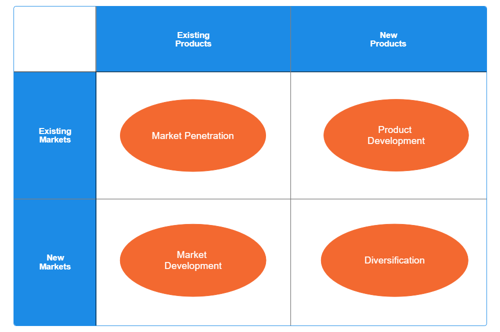 Example Image: Ansoff Matrix Template