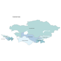 Central Asia Map