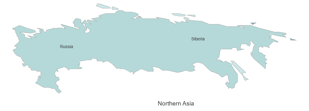 Example Image: Northern Asia Map
