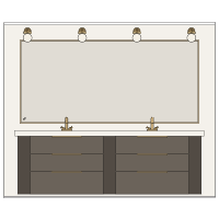 Modern Luxury Bathroom Elevation Design