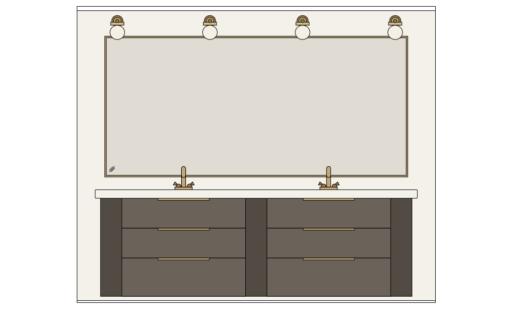 Example Image: Modern Luxury Bathroom Elevation Design