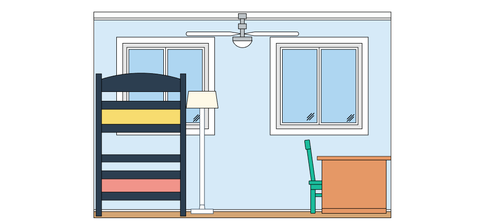 Example Image: Kid's Bedroom Elevation