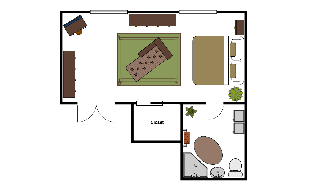Example Image: Master Bedroom Layout Plan