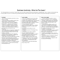 Business Continuity Costs