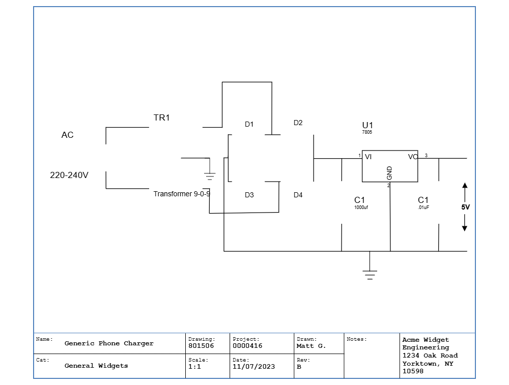 Example Image: Phone Charger Wiring Diagram