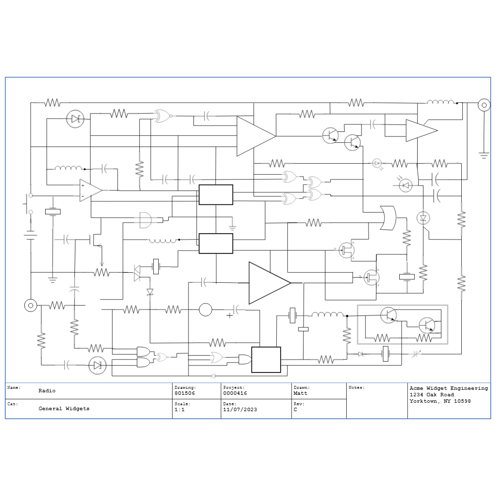 Example Image: Radio Circuit Diagram