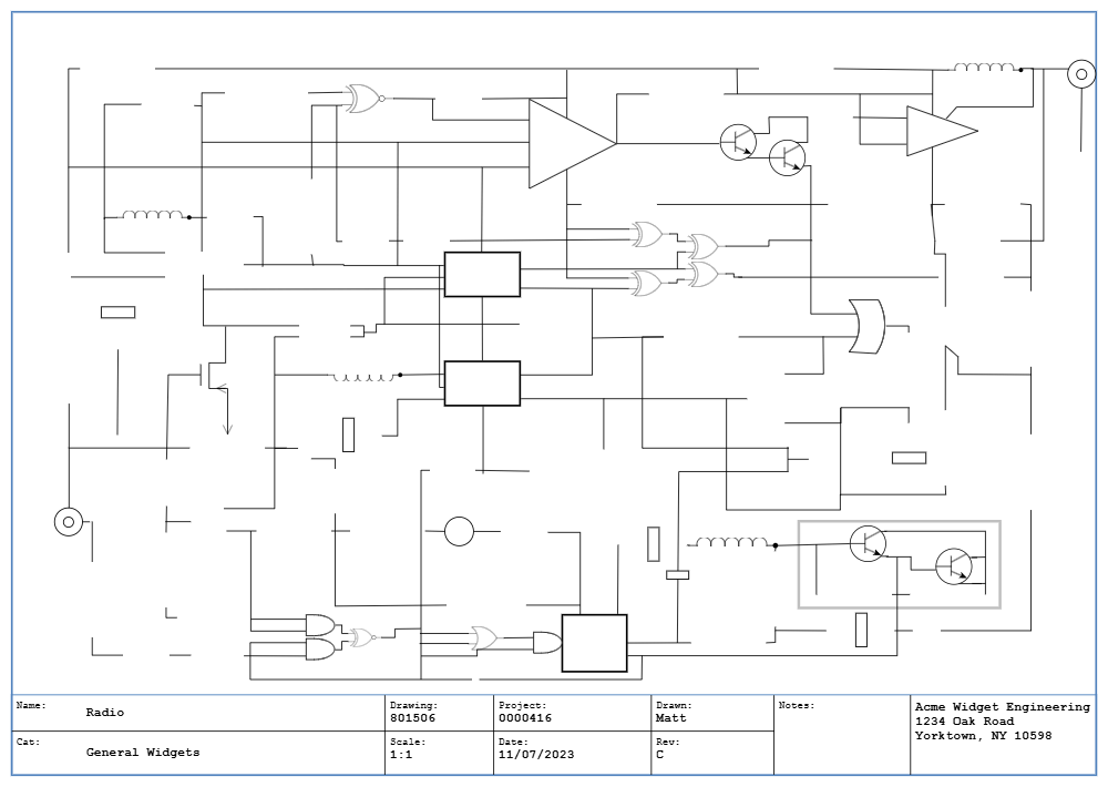 Example Image: Radio Circuit Diagram