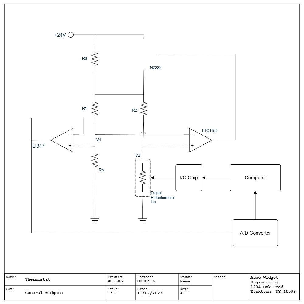 Example Image: Thermostat Circuit Diagram