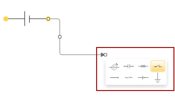 Line draw to add symbols