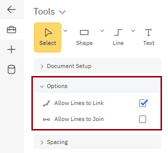 Set line options