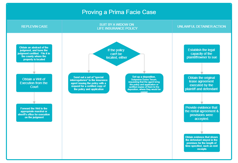Example Image: Proving a Prima Facie Case