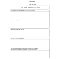 Crime Scene Report
