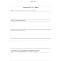 Weapon Forensic Pathology Report