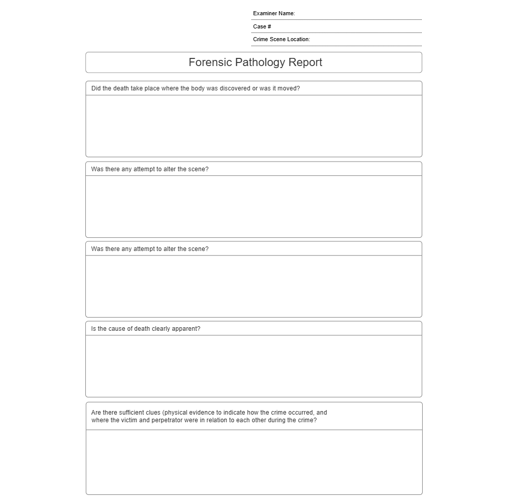 Example Image: Weapon Forensic Pathology Report