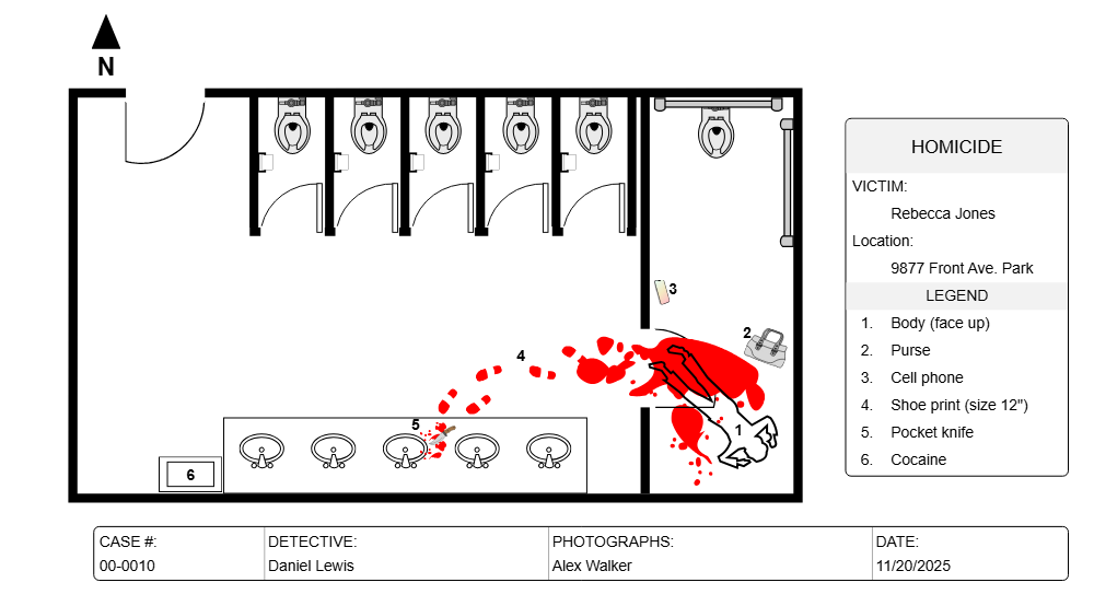 Example Image: Crime Scene - Public Restroom