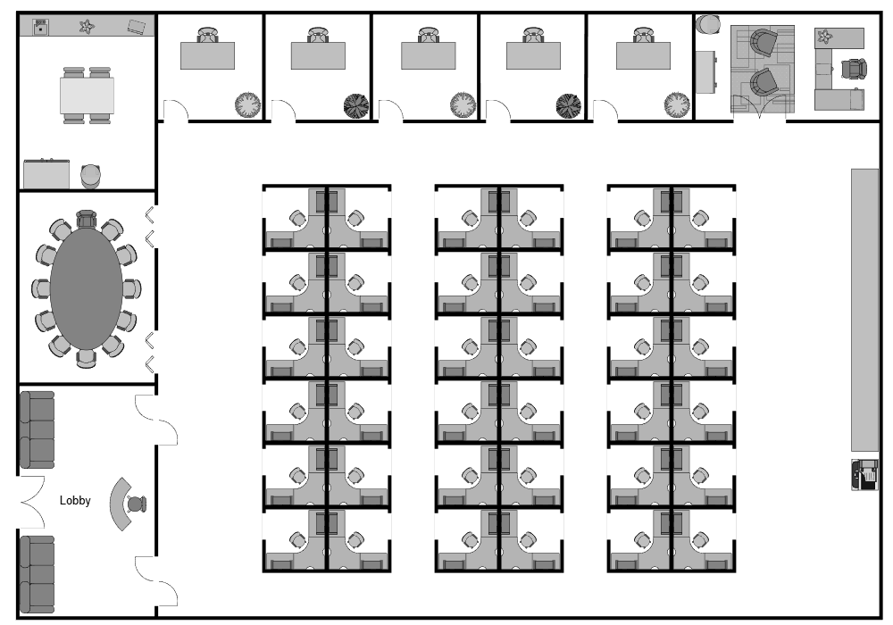Example Image: Cubicle Layout Plan