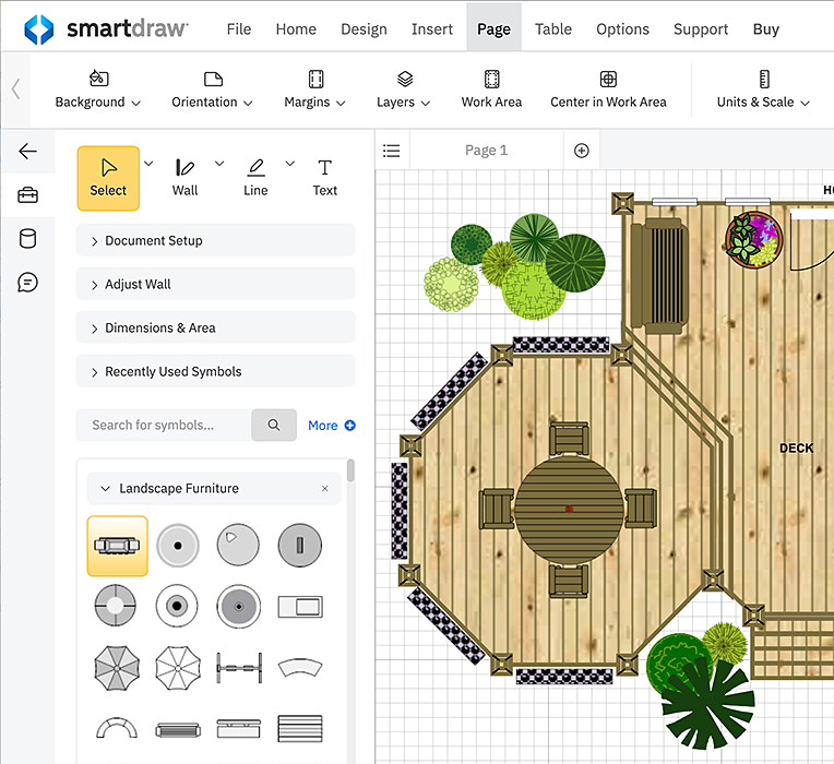 Deck design items