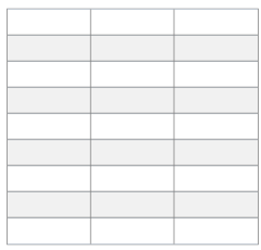 VisualScript table with alternating row colors