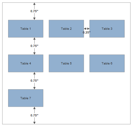 VisualScript row spacing