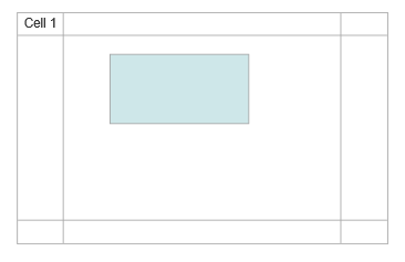 Margin around an image inside a cell