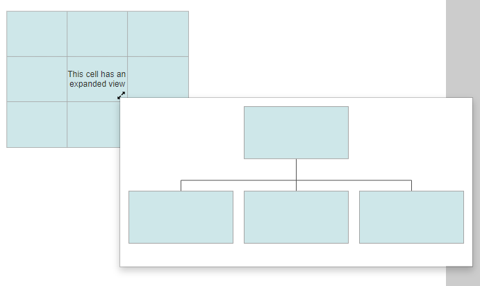 Add an expanded view to a cell