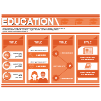 Education Infographic with Columns