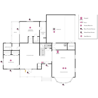 House Plan with Security Layout