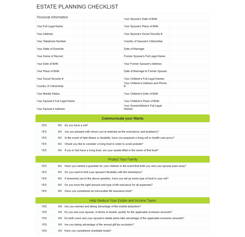 Example Image: Checklist