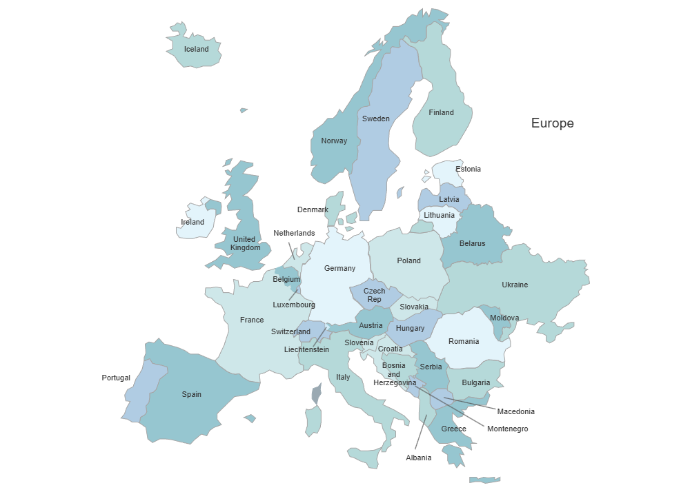 Example Image: Europe Map