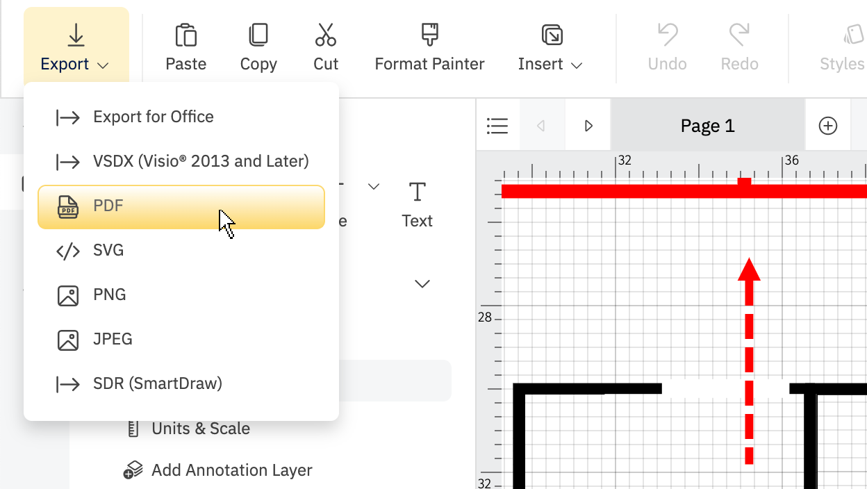 Export your evacuation plan