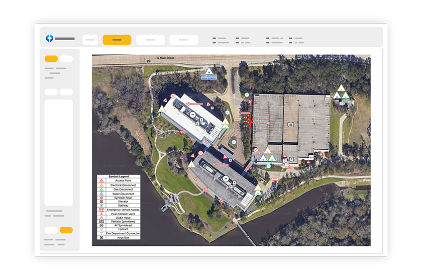 Fire pre plan with some SmartDraw UI