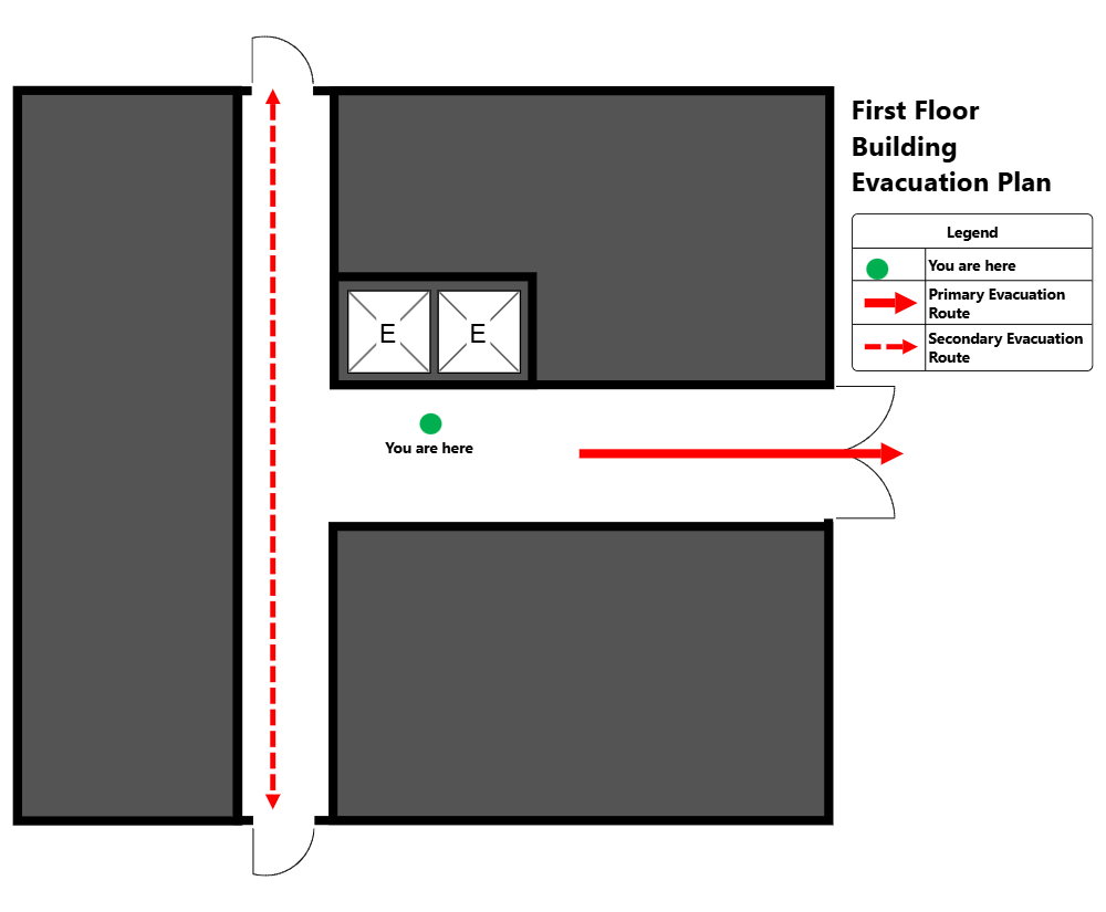 Example Image: Building - First Floor Elevator Plan