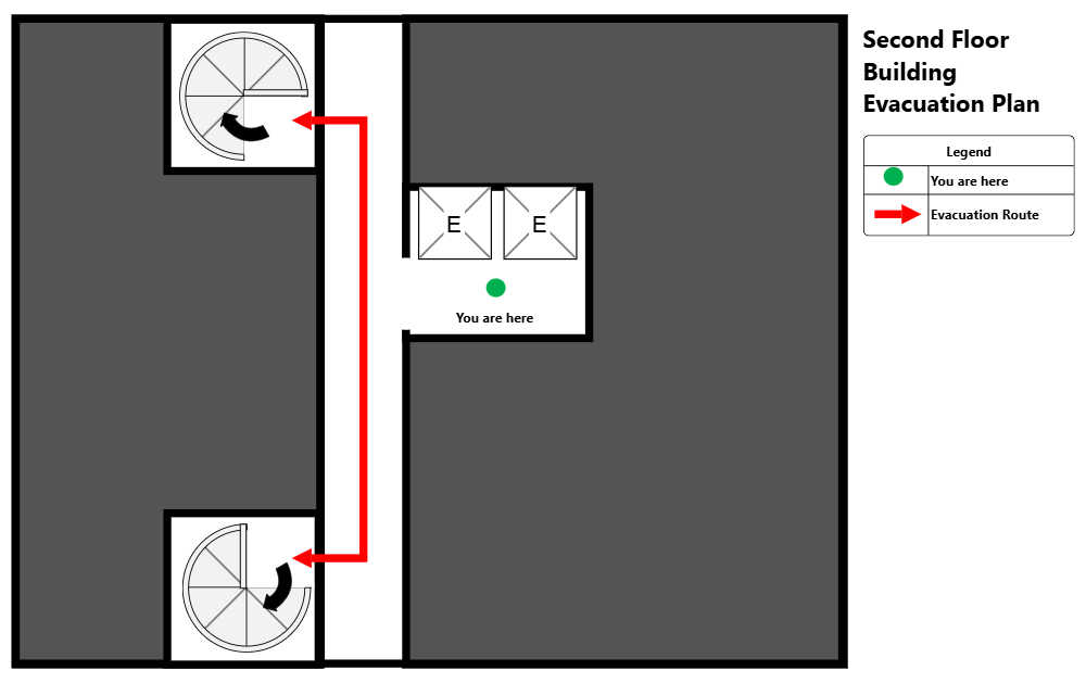 Example Image: Building - Second Floor Elevator Plan