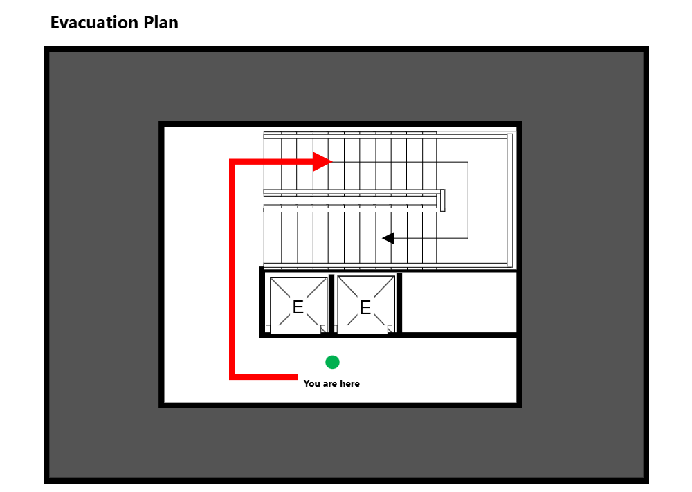 Example Image: Elevator Evacuation Plan - 1