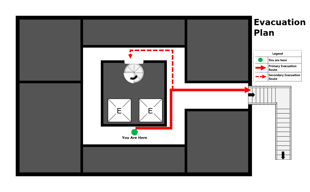 Example Image: Elevator Evacuation Plan - 3