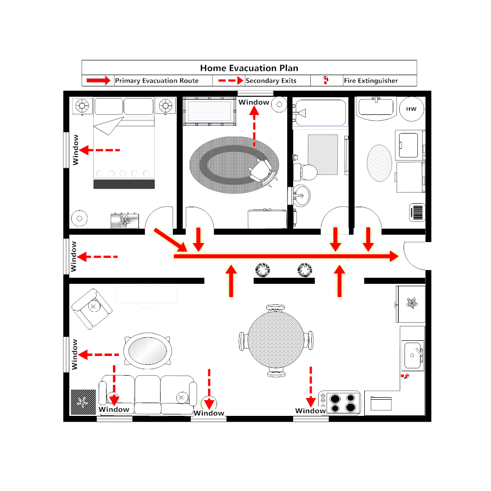 Example Image: Home Evacuation Plan - 1