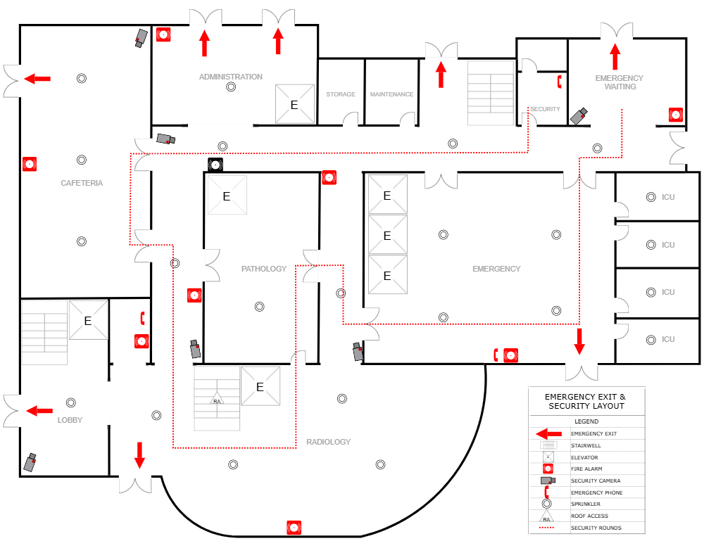 Example Image: Hospital Emergency Plan