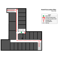 Hotel - Elevator Evacuation Plan