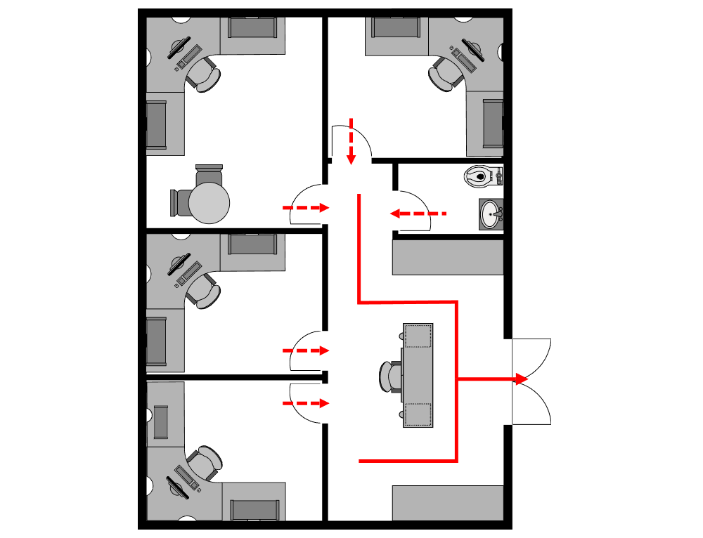 Example Image: Office Evacuation Plan - 1