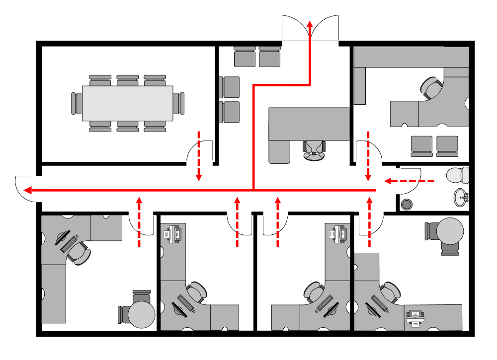 Example Image: Office Evacuation Plan - 2