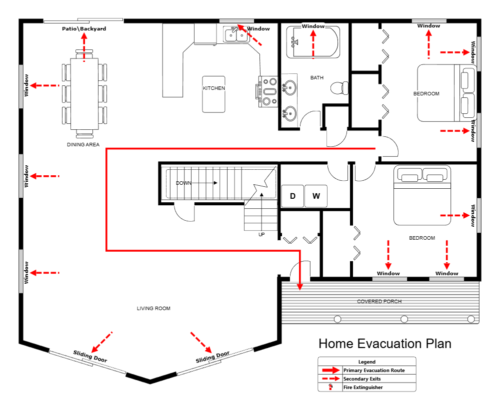 Example Image: Residential Evacuation Plan - 1