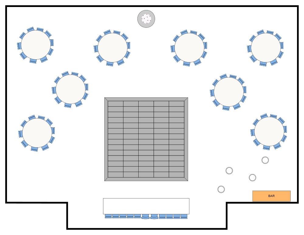 Example Image: Wedding Reception Layout